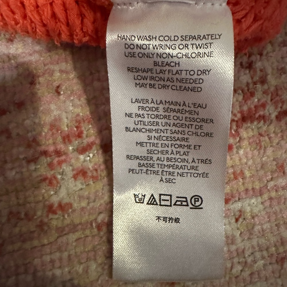 Coral Anthro Pilcro chunky knit sweater - Picture 3 of 3